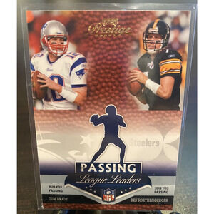 2007 Playoff Prestige Tom Brady / Roethlisberger Passing‎ Leader #LL4